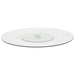 Vidaxl rotating serving plate transparent 60 cm tempered