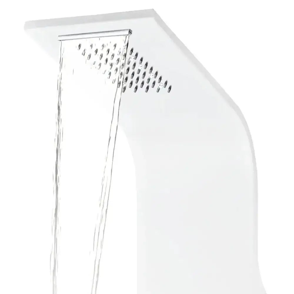 Vidaxl shower panel unit aluminium 20x44x130 cm white Nexellus