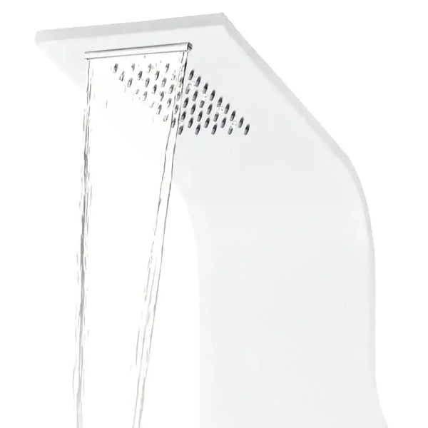 Vidaxl shower panel unit aluminium 20x44x130 cm white Nexellus