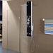 Vidaxl shower panel unit glass 18x42.1x120 cm black Nexellus