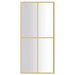 Vidaxl walk-in shower wall with clear esg glass gold 80x195 cm Nexellus