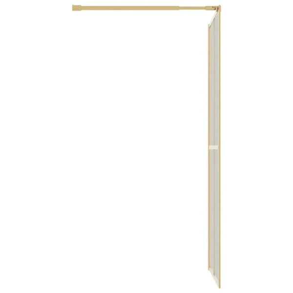 Vidaxl walk-in shower wall with clear esg glass gold 80x195 cm Nexellus