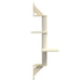 Vidaxl wall-mounted cat tree with scratching post cream 108