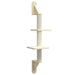 Vidaxl wall-mounted cat tree with scratching post cream 108