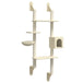 Vidaxl wall-mounted cat tree with scratching post cream 180