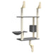 Vidaxl wall-mounted cat tree with scratching post dark grey