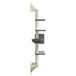 Vidaxl wall-mounted cat tree with scratching post dark grey