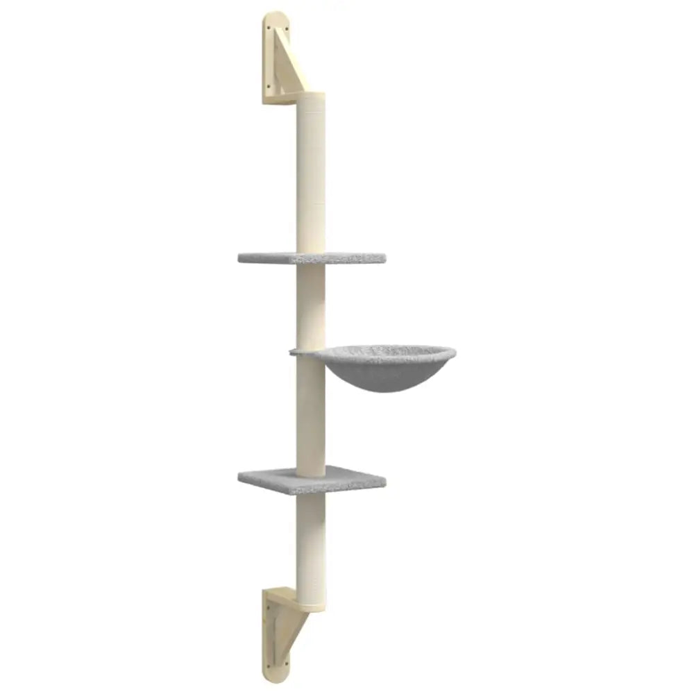 Vidaxl wall-mounted cat tree with scratching post light