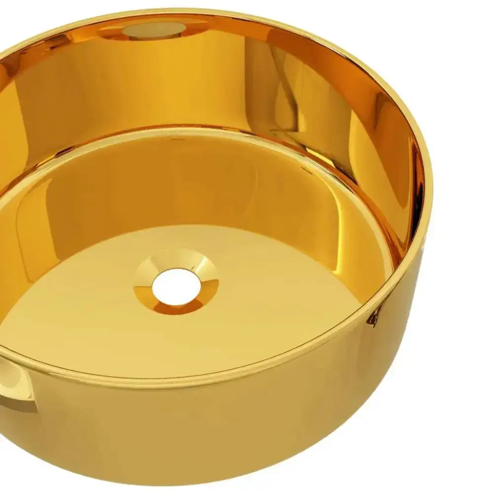 Vidaxl wash basin 40x15 cm ceramic gold Nexellus