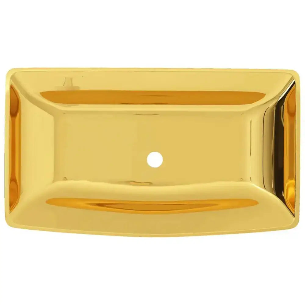 Vidaxl wash basin 71x38x13.5 cm ceramic gold Nexellus