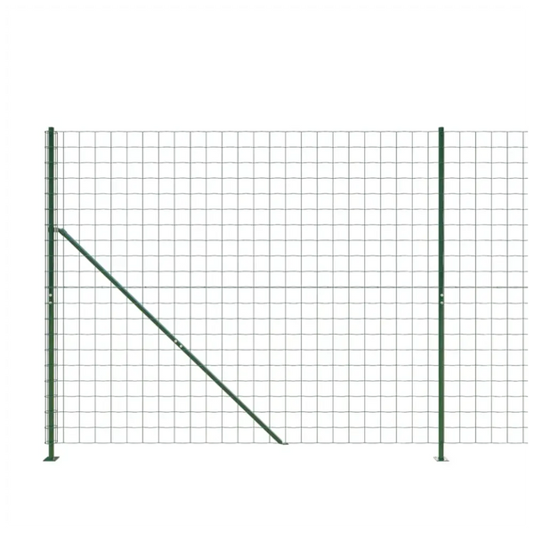 Vidaxl wire mesh fence with flange green 1.8x10 m Nexellus