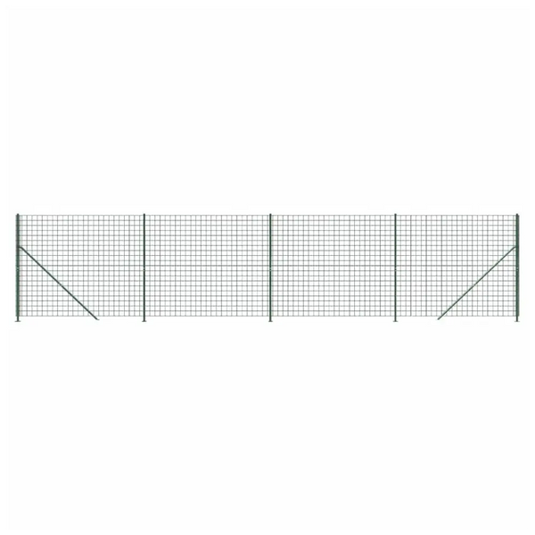 Vidaxl wire mesh fence with flange green 1.8x10 m Nexellus