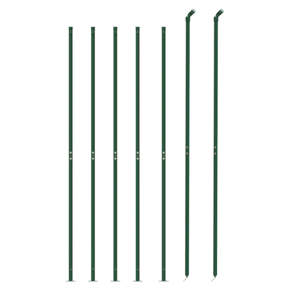 Vidaxl wire mesh fence with flange green 1.8x10 m Nexellus