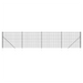 Vidaxl wire mesh fence with spike anchors anthracite 1.4x10 m Nexellus