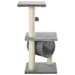 Vidaxlcat tree with sisal scratching posts 65 cm grey - Grey