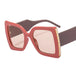 Vintage Oversized Square Cat Eye Sunglasses For Women Nexellus