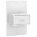 Wall-mounted bedside cabinet white Nexellus