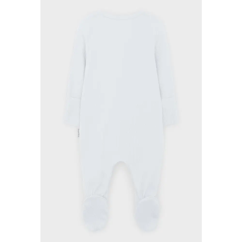 White zip sleepsuit