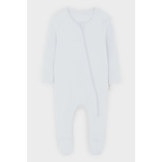 White zip sleepsuit