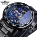 Winner golden watches classic rhinestone clock roman analog male Nexellus