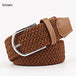 Women belt striped elastic men belt casual fashion jeans dress pin Nexellus