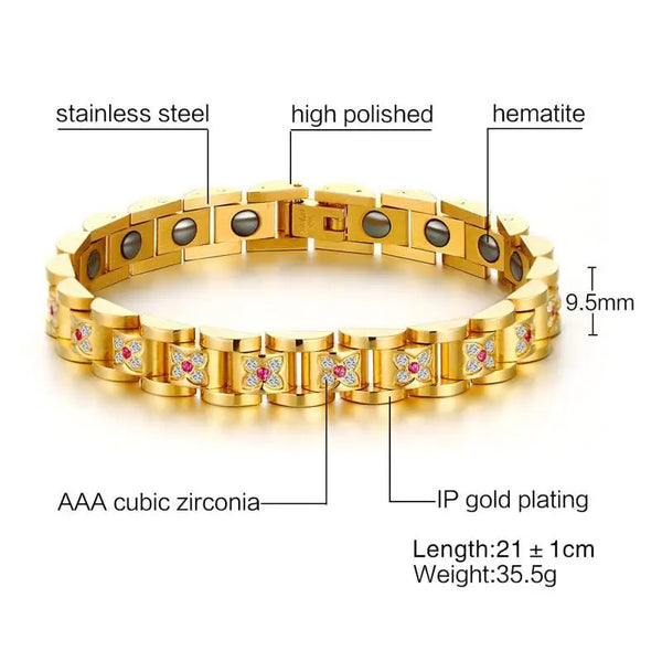 Women Gold Magnetic Bracelet - Nexellus