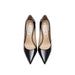 Women Leather Sheepskin Black High-Heeled Shoes Nexellus