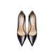 Women Leather Sheepskin Black High-Heeled Shoes Nexellus