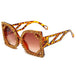 Women Luxury Diamond-studded Sunglasses Fashion D-shaped Big Frame Sun glasses Nexellus