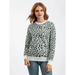 Women oversized sweater female leopard jacquard fashion wool blends Nexellus