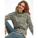 Women oversized sweater female leopard jacquard fashion wool blends Nexellus