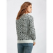 Women oversized sweater female leopard jacquard fashion wool blends Nexellus