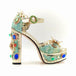 Women Plus Size Heel Water Block Heel Baroque Fish Mouth Sandals Nexellus