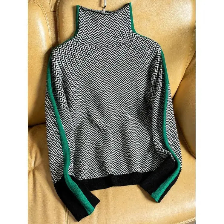 Women sweater knitted turtleneck new warm stylish sweaters ladies girl Nexellus