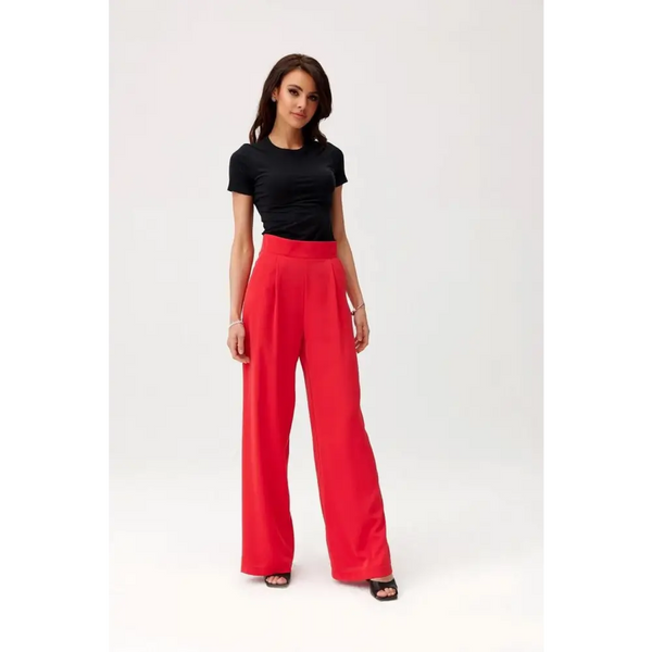 Women trousers roco fashion - red / 34