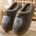 Women winter cotton slippers with heel can be worn outside to keep Nexellus