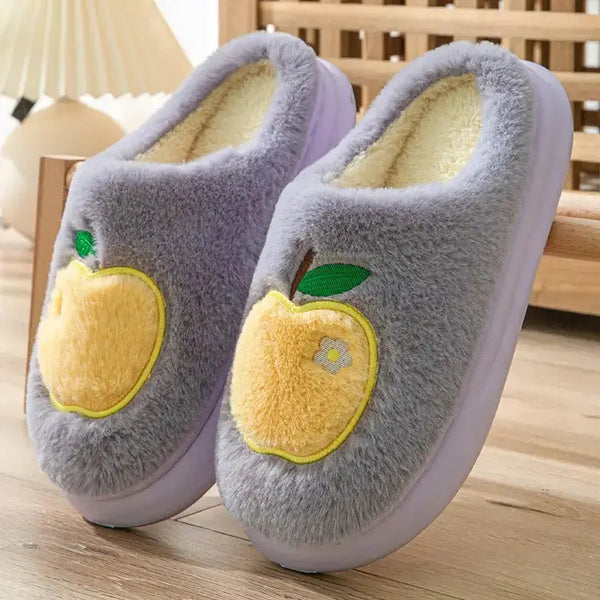 Women winter cotton slippers with heel can be worn outside to keep Nexellus