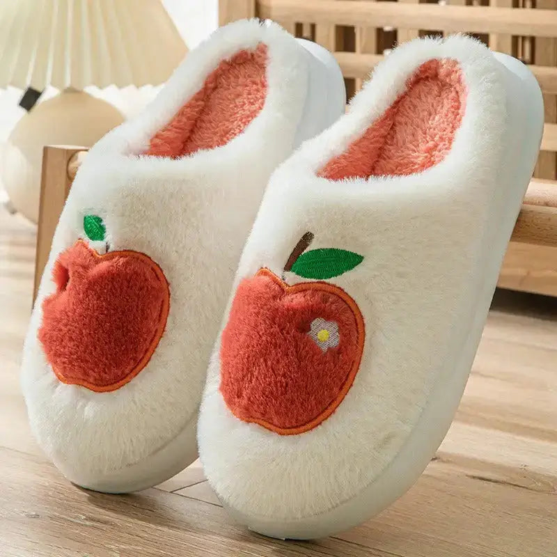 Women winter cotton slippers with heel can be worn outside to keep Nexellus