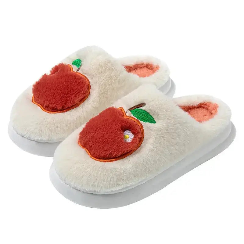 Women winter cotton slippers with heel can be worn outside to keep Nexellus