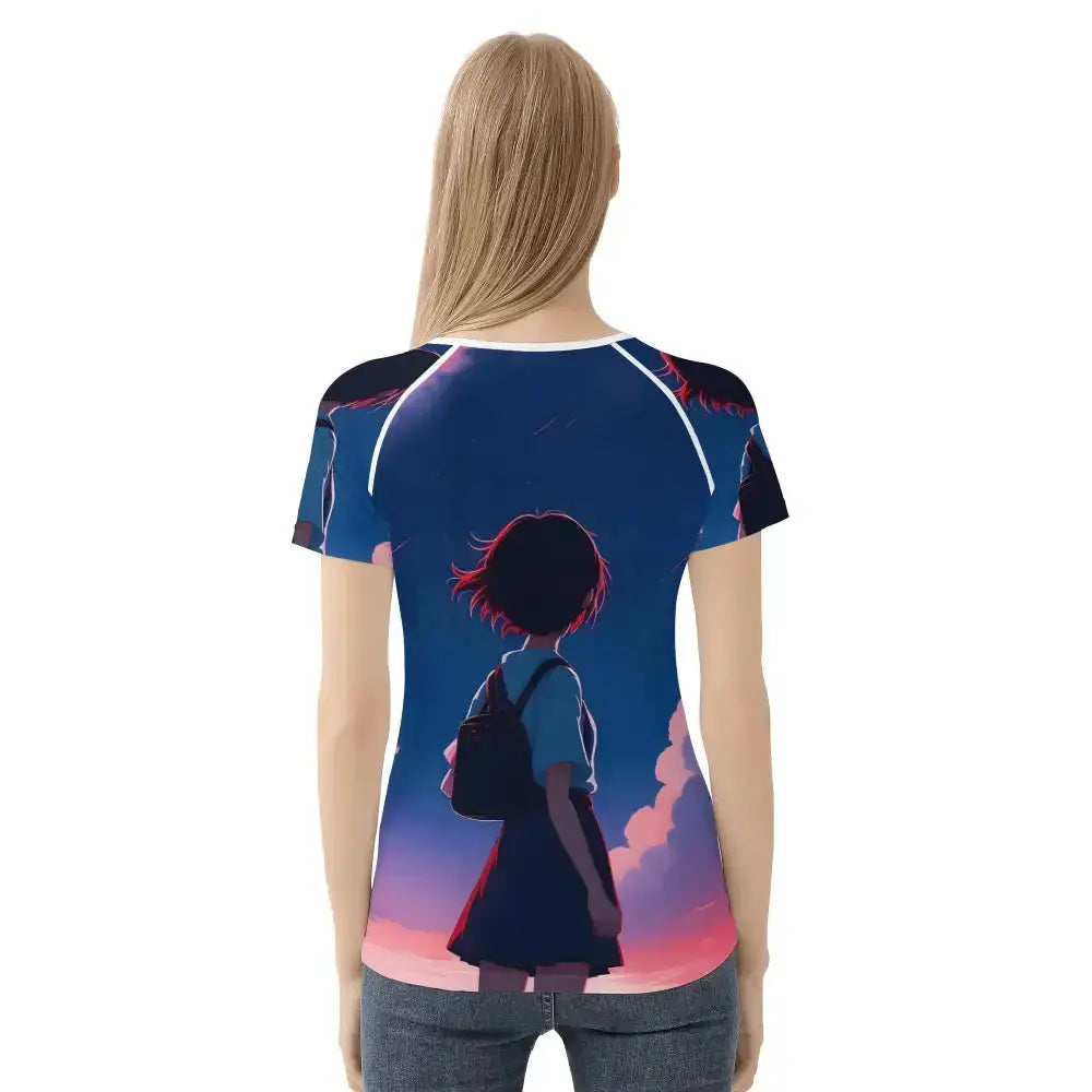 Womens anime fan girl t shirt Nexellus