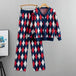 Women's fall and winter plaid casual knit cardigan top pants two-piece Nexellus