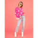 Women's heart valentine's day round neck pullover sweater Nexellus