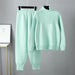 Women's Knit Sweater Tracksuit Fashion Loose Pant Set for Thick Warm Casual Wear Nexellus