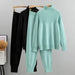 Women's Knit Sweater Tracksuit Fashion Loose Pant Set for Thick Warm Casual Wear Nexellus