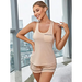 Women's knitted comfortable casual vest short pajamas two-piece set Nexellus