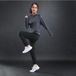 Women's Long Sleeve Running T-Shirts Quick Dry Gym Fitness Hooded Yoga Tops Nexellus