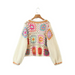 Women's loose color block crochet cardigan Nexellus