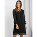 Women's loose flare sleeve solid color hollow out dress Nexellus