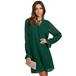 Women's loose flare sleeve solid color hollow out dress Nexellus