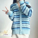 Women's plush casual knitwears long sleeve jacket Nexellus